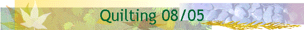 Quilting 08/05